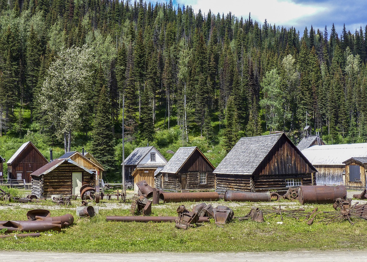 Barkerville, Gold mine, Town image.