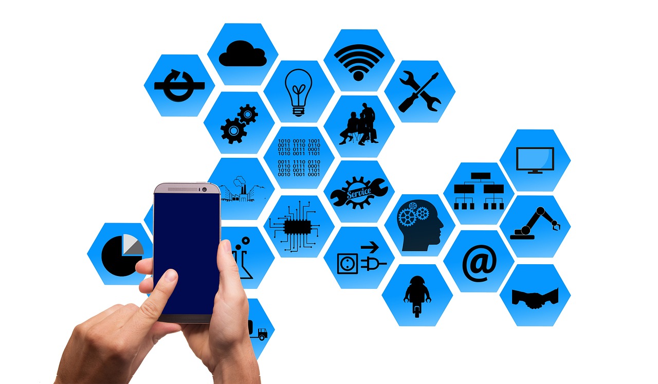 Concept, Industry, Social network image.