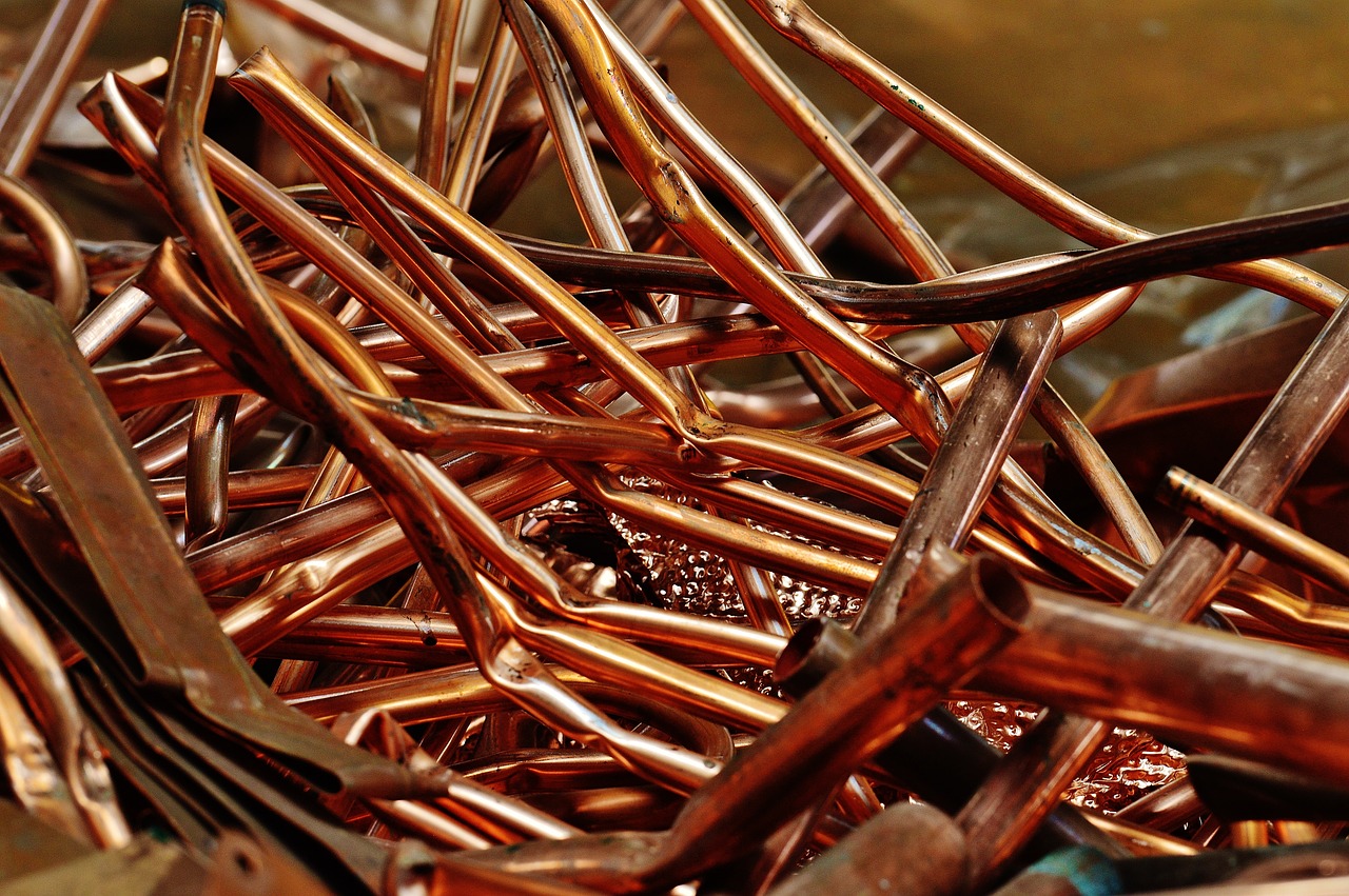 Copper, Thrash metal, Scrap metal image.