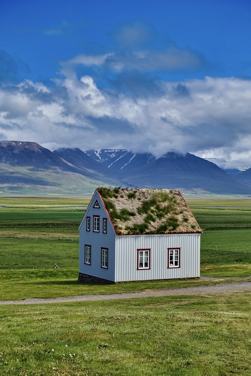 Cottage, Iceland, Rural image.