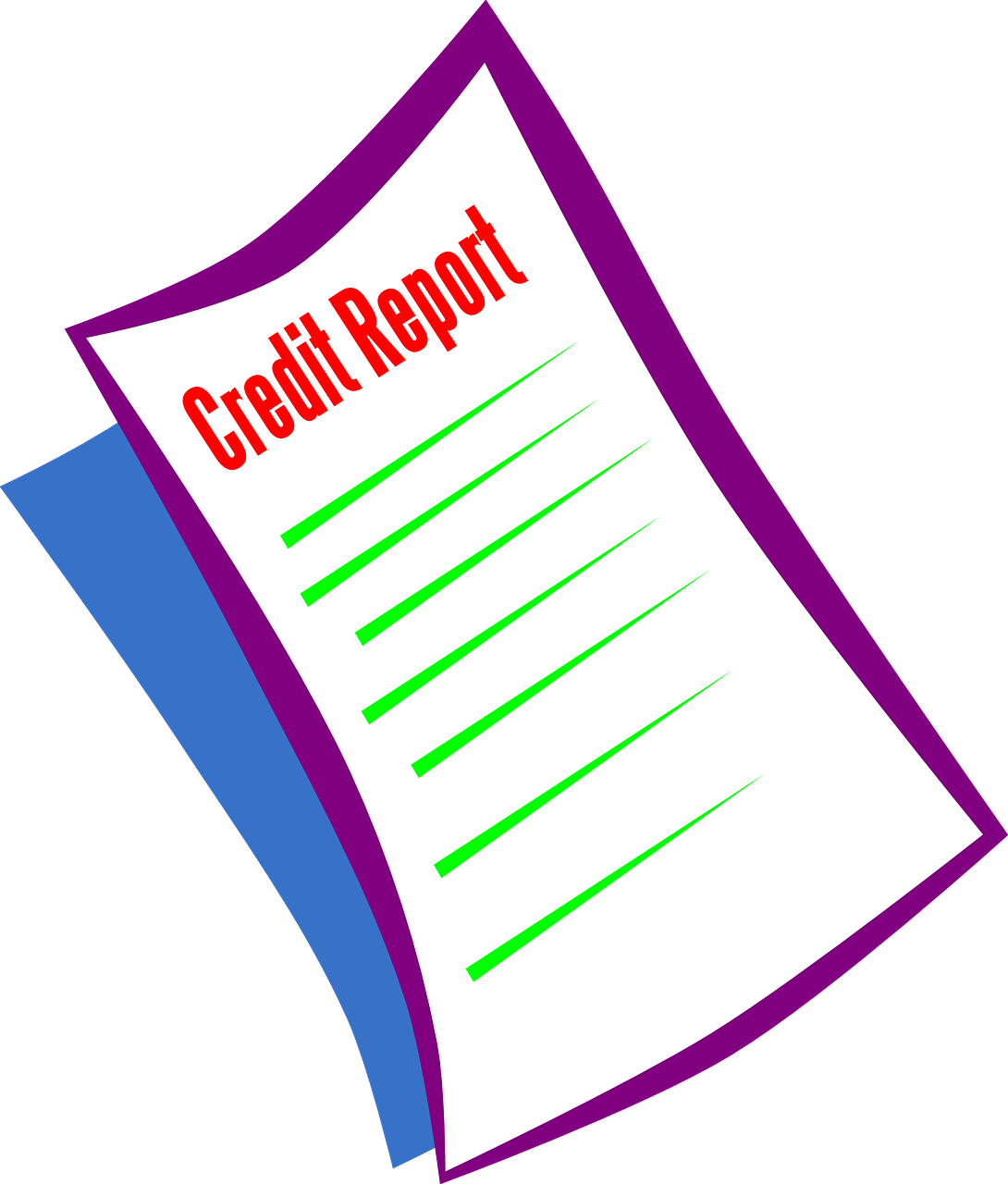 credit report vector image
