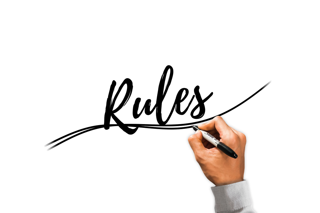 Rules, Hand writing
