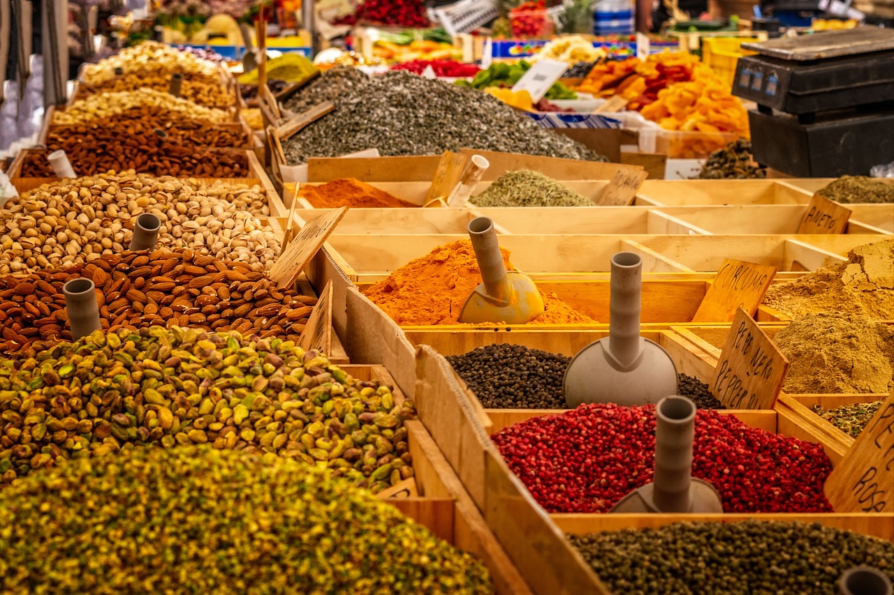 Market, Stand, Spices image