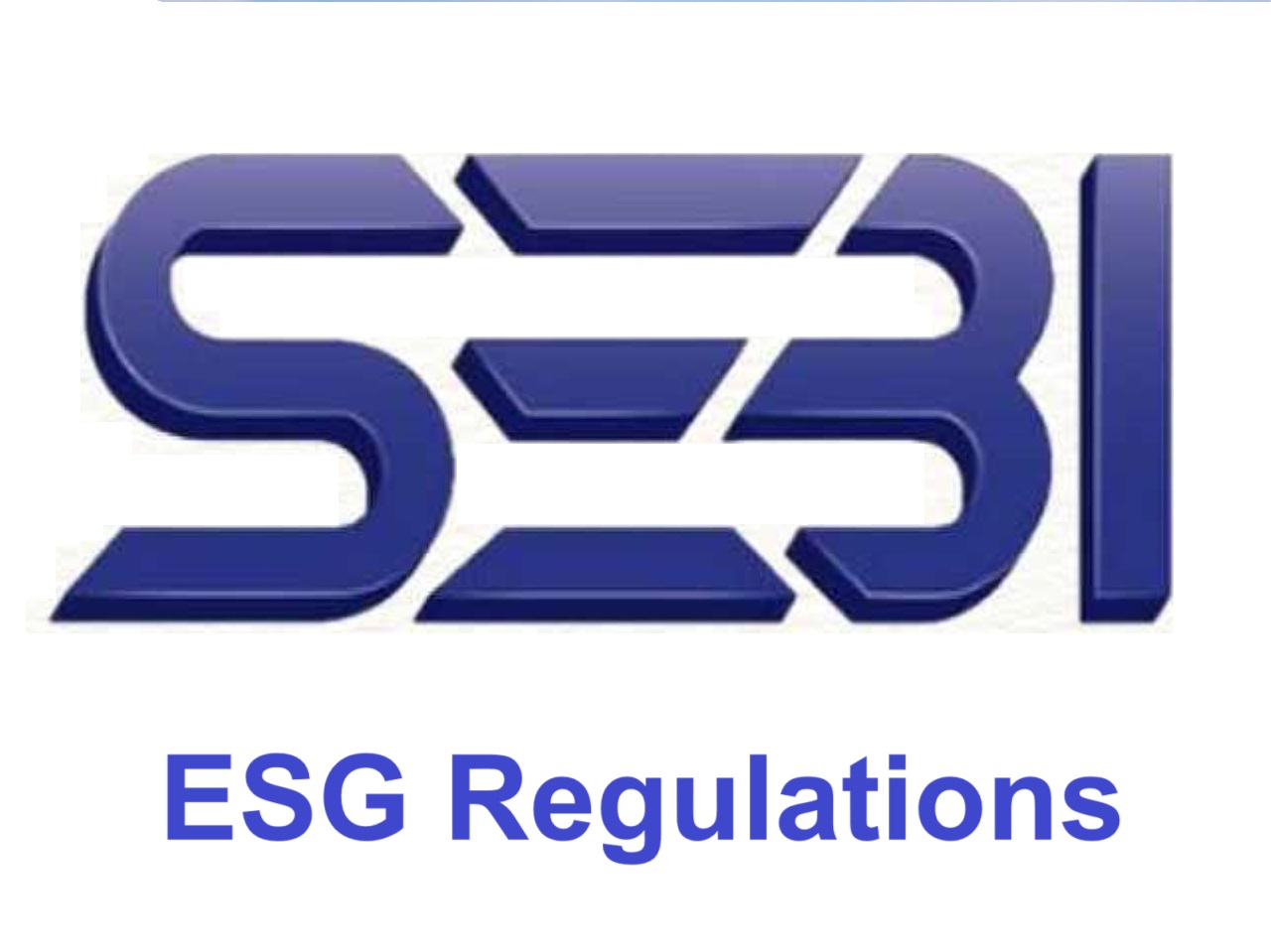 SEBI’s new logo along with the text ESG Regulations