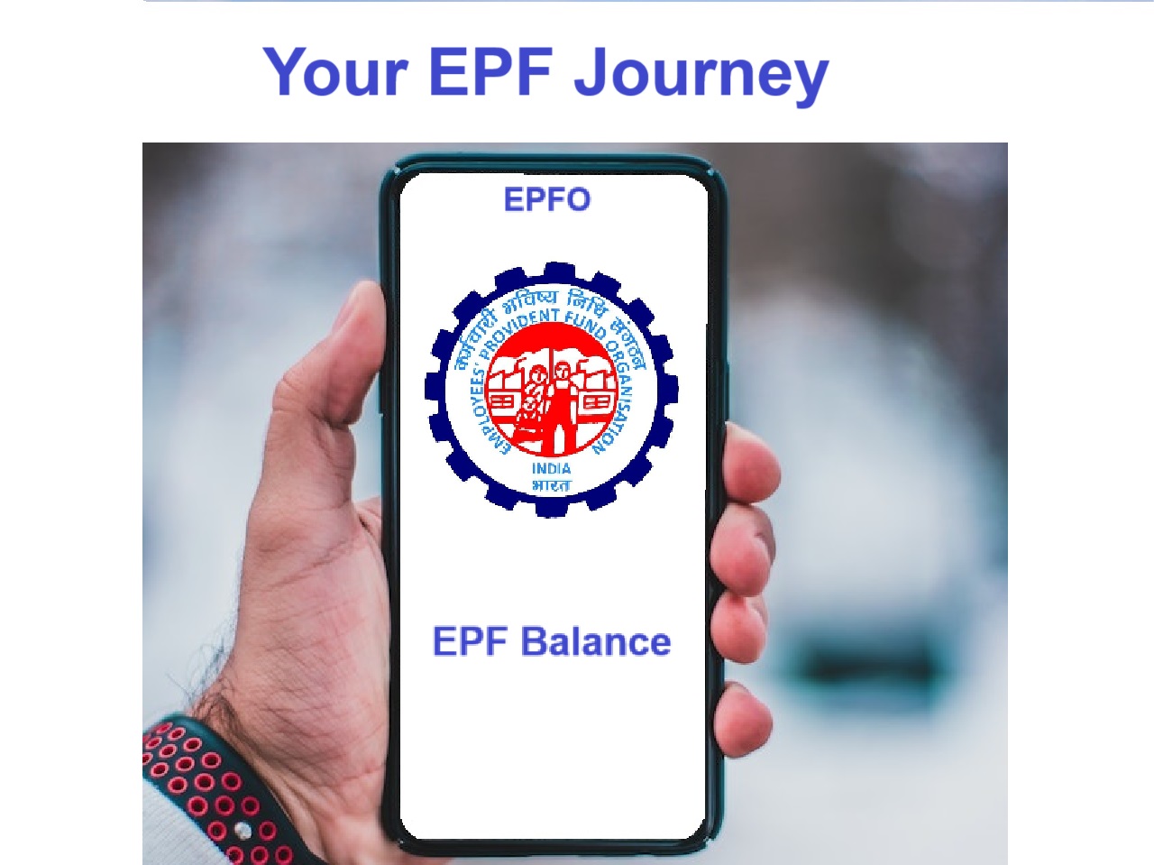phone screen - Your EPF Journey