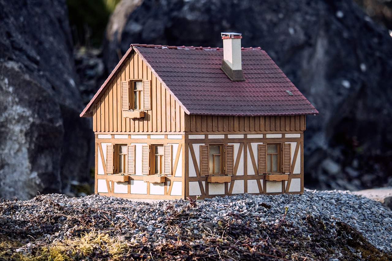 Model house, House, Miniature image