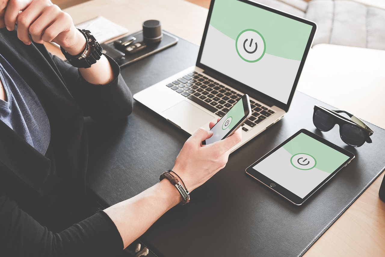 person working on laptop