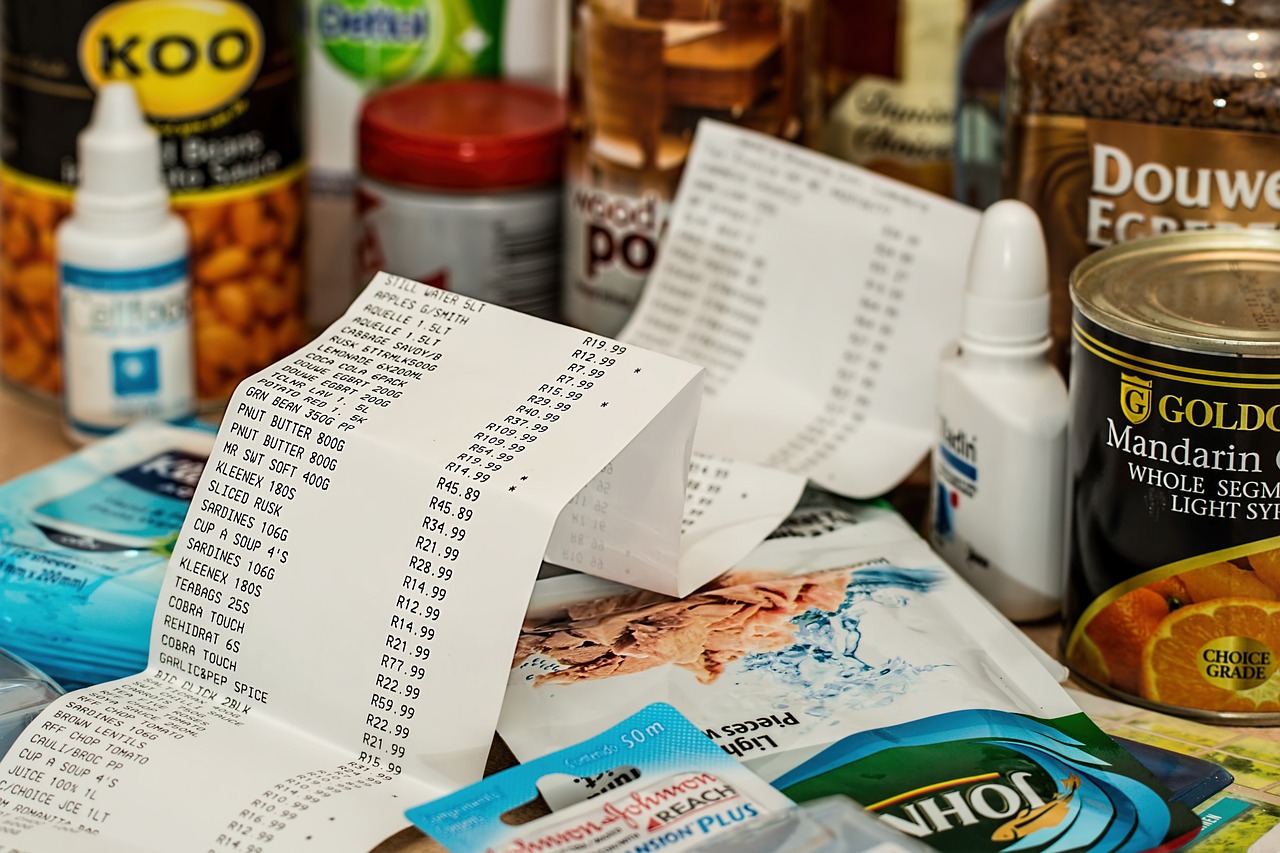 Shopping, Spending, Till slip image