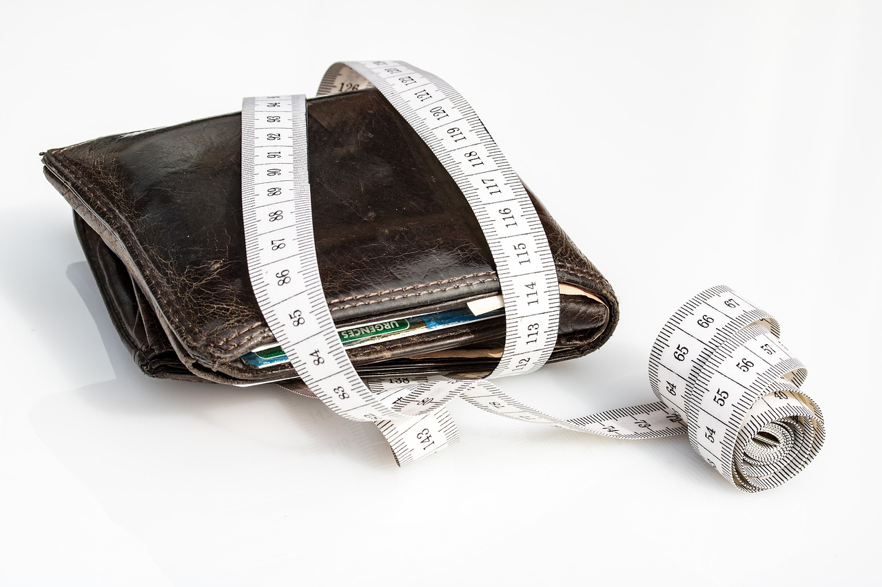 Wallet, Tape measure, Economical image