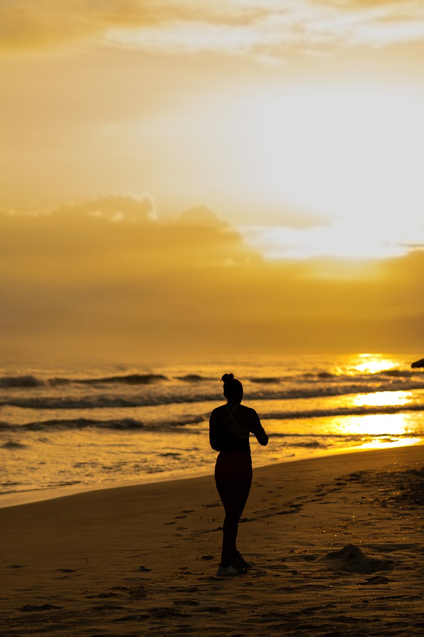 woman at the beach